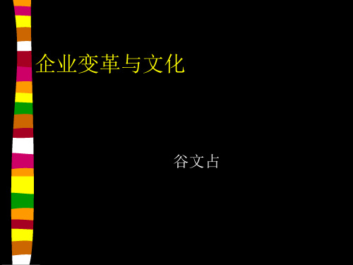 企业变革与文化