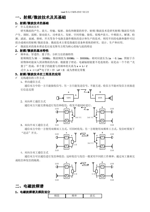 射频微波(知识点)