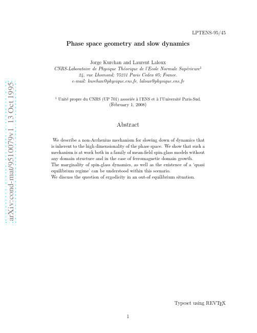 Phase space geometry and slow dynamics