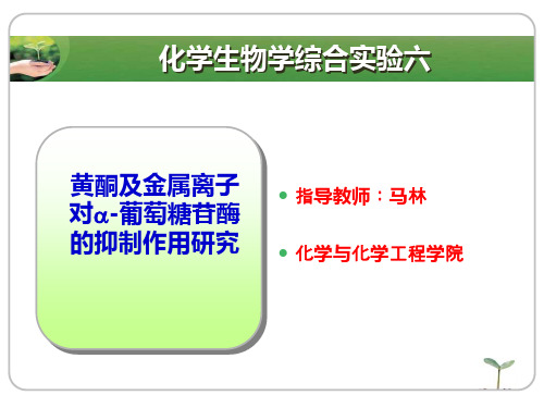 黄酮及金属离子对-葡萄糖苷酶的抑制作用研究