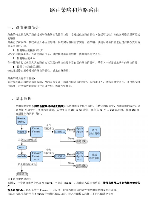 华为路由器路由策略和策略路由