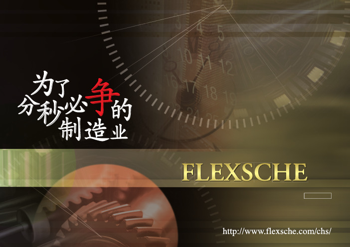 生产排程软件Flexsche(福勒克歇)产品宣传册