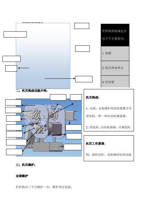 德亚A栏杆机维护手册