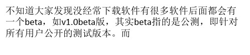 beta什么意思