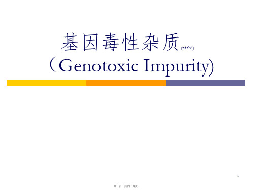 基因毒性杂质(genotoxic