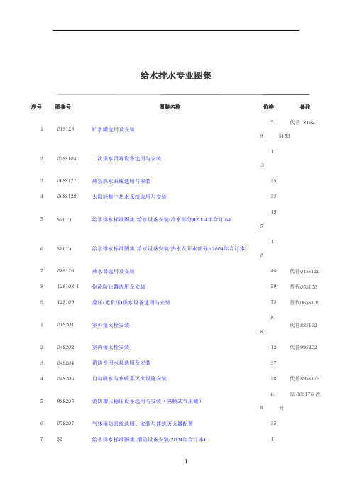 最新版建筑设备安装工程图集