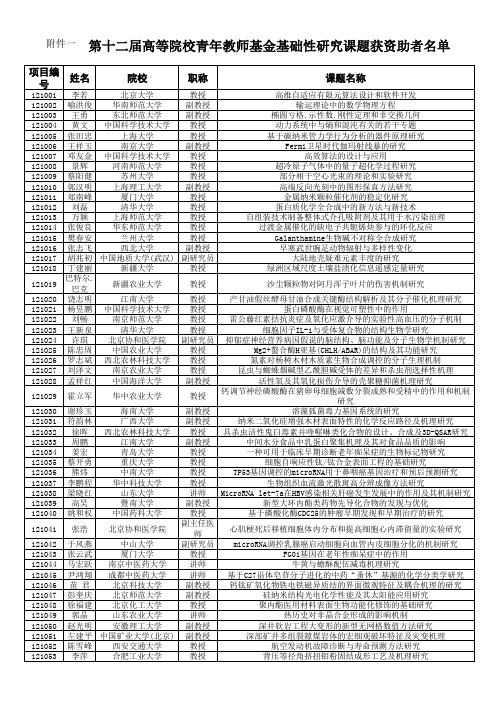 基础性研究课题