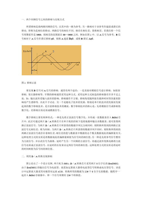 数字移相