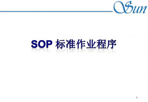 SO标准作业程序PPT课件