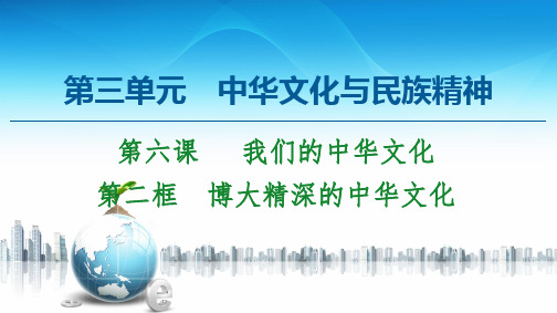 第6课 第2框 博大精深的中华文化-2020-2021学年高中政治人教版必修3 课件(共60张PPT)