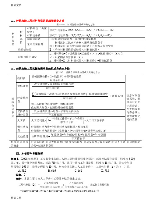 (整理)造价工程师计控冲刺讲义04