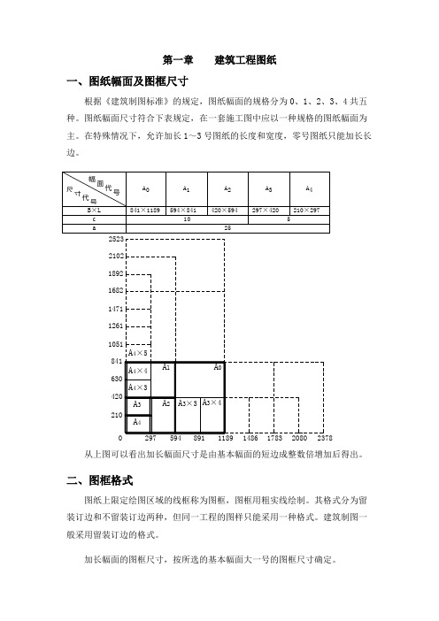 建筑工程图纸制图要求