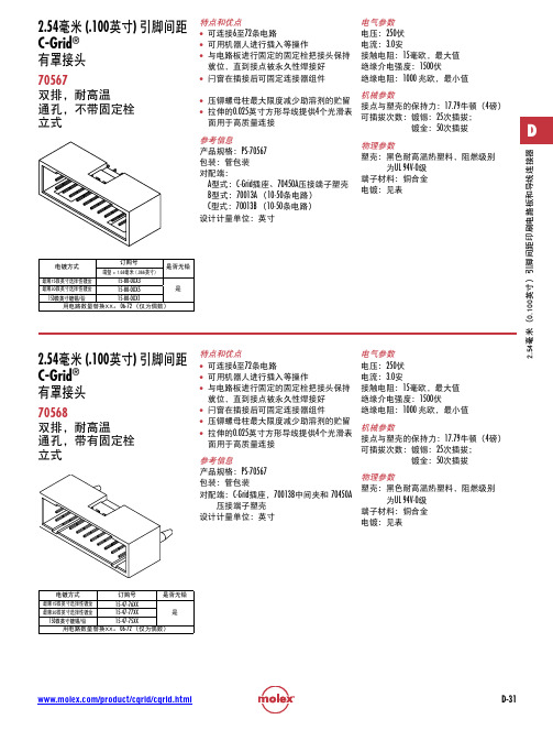 MOLEX汽车连接器产品大全-4