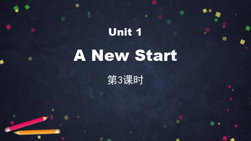 外研版高中英语必修一 (A new start)新课件(第3课时)