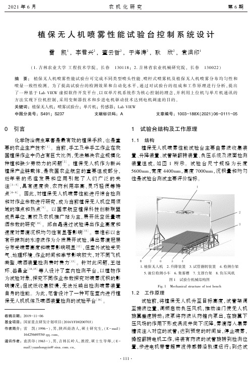 植保无人机喷雾性能试验台控制系统设计