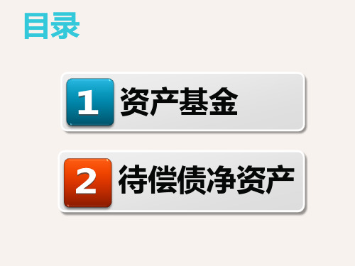 资产基金及待偿债净资产的核算培训课件