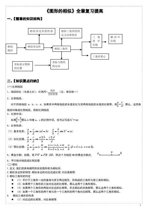 【图形的相似】全章复习提高