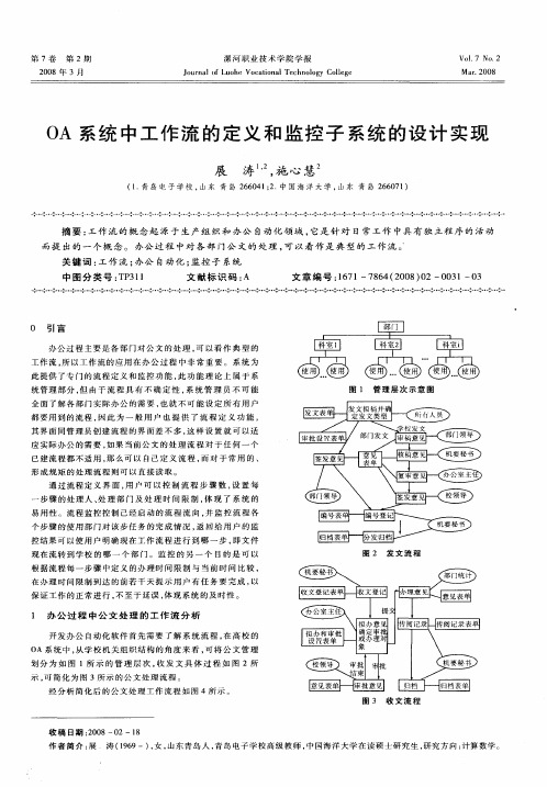 OA系统中工作流的定义和监控子系统的设计实现