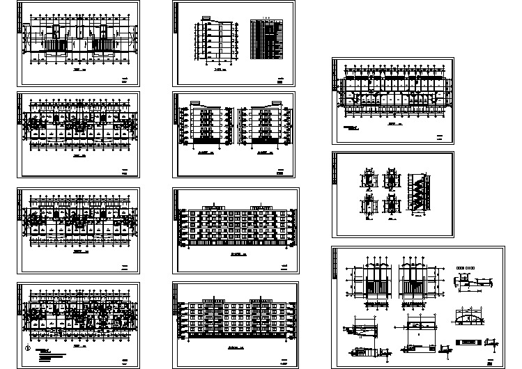 某地区小区住宅楼施工全套CAD图纸