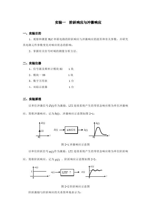 阶跃响应与冲激响应