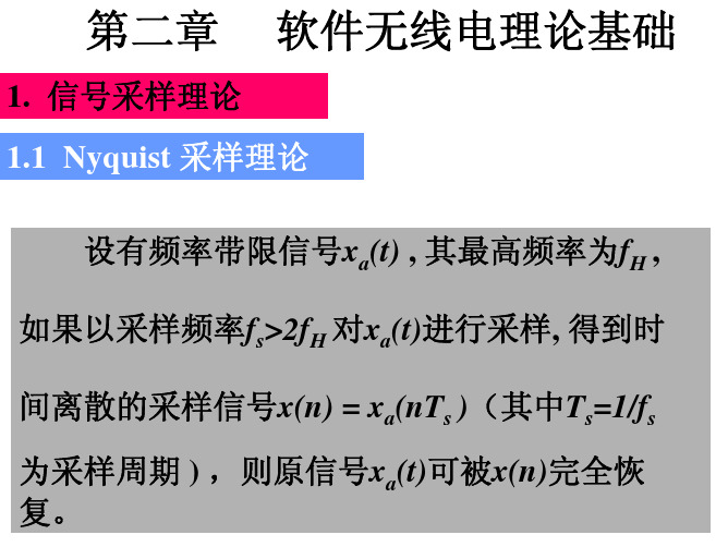 软件无线电理论基础