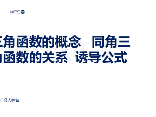 高三文科数学三角函数概念、同角关系、诱导公式