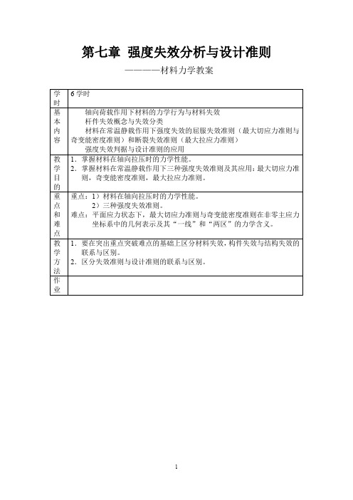 第七章 强度失效分析与设计准则