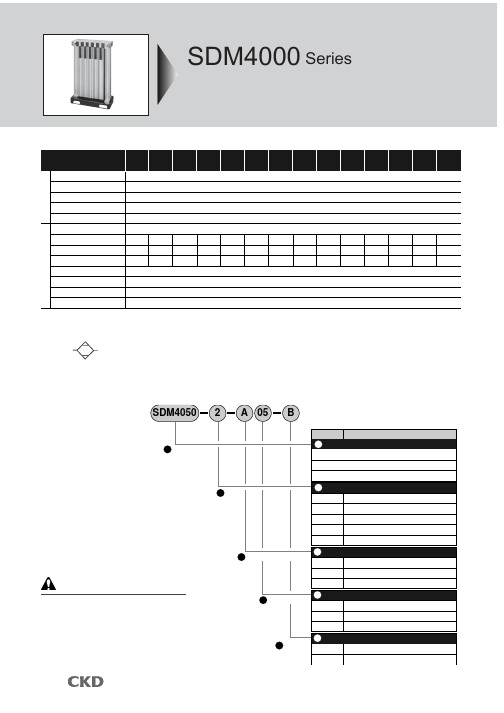 CKD SDM4000 Series超级干燥器 说明书
