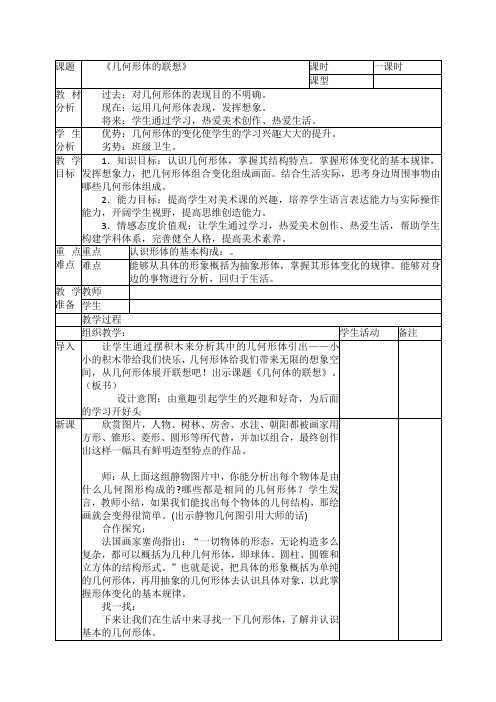 9.几何形体的联想