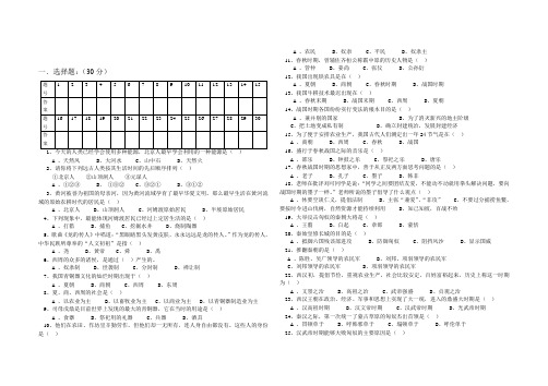 2008--2009学年上学期七年级期末