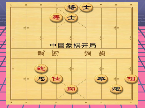 《中国象棋开局》ppt课件