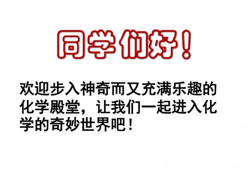 新第一单元步入化学殿堂第一节化学真奇妙1