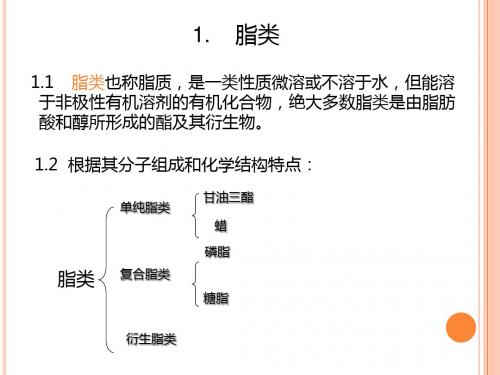 脂类与生物膜