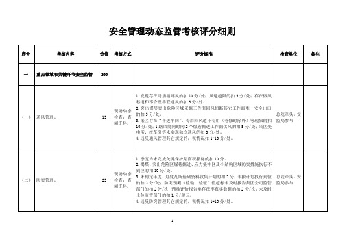 安全管理动态监管考核评分细则[1]