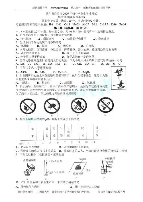 2006年中考化学部分试题103份[下学期]-96