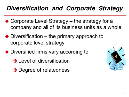Diversification and Corporate Strategy