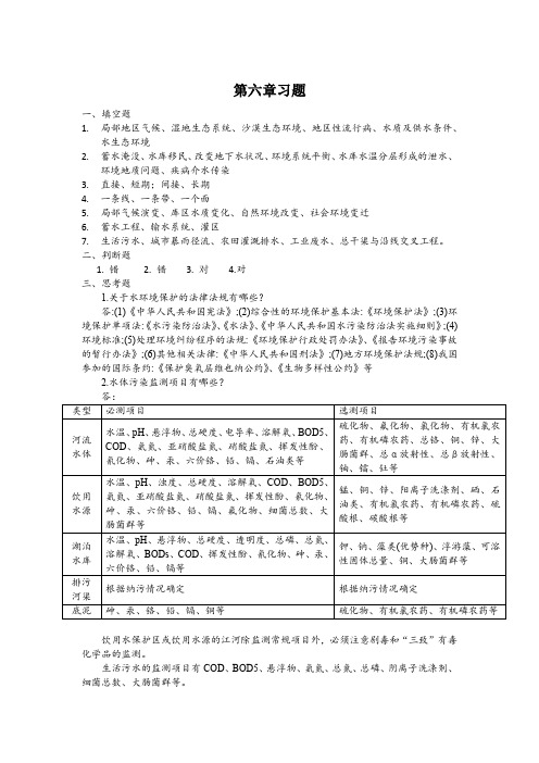 大连理工大学环境水利学答案(2)