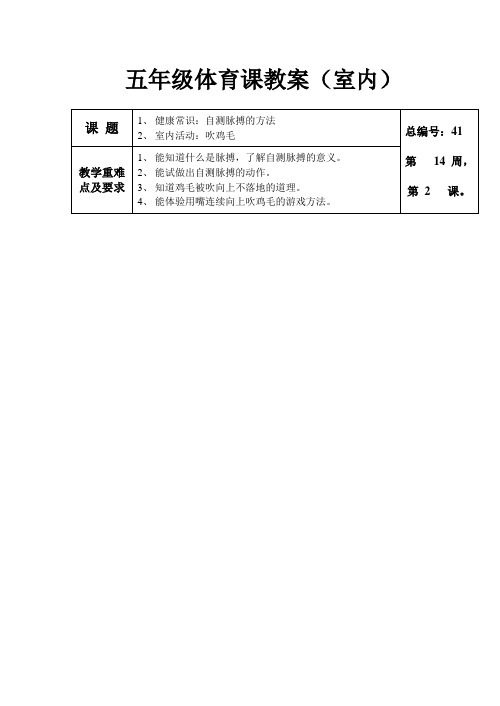 健康常识：自测脉搏的方法