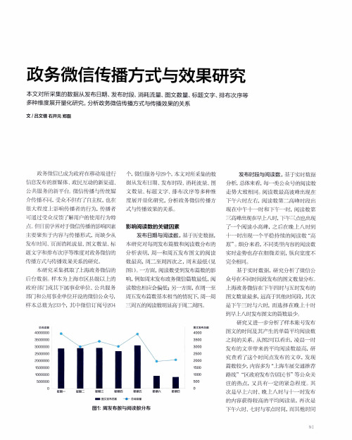 政务微信传播方式与效果研究