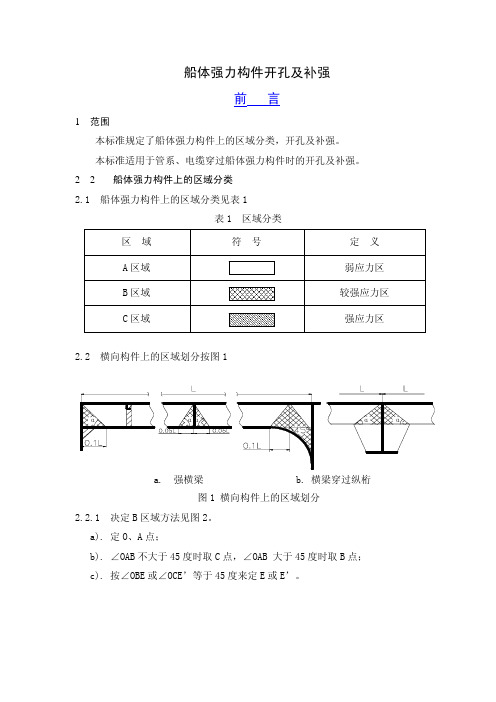 CB3183-83-船体端部型材标准船体强力构件开孔及补强