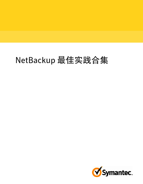 NetBackup 最佳实践合集