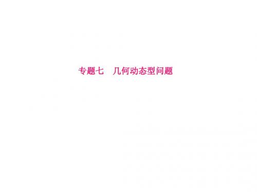 2018年中考数学复习全国用湘教版特色专题课件专题七 几何动态型问题