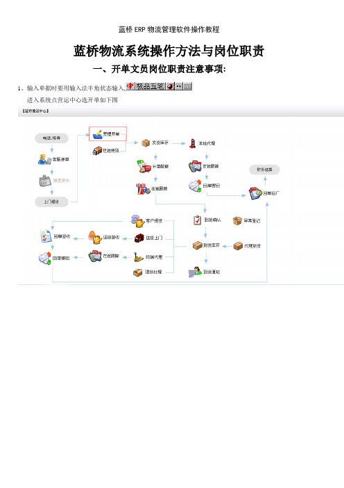 蓝桥ERP物流管理软件操作教程