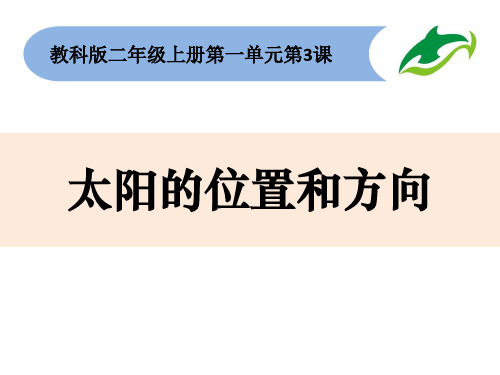 二年级科学太阳的位置和方向