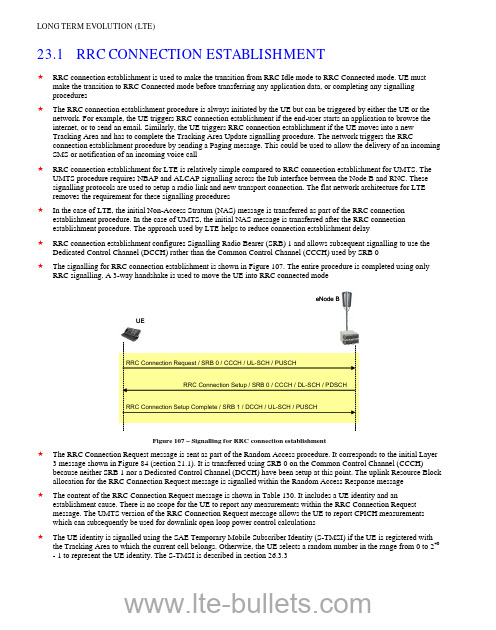 LTE in Bullets - RRC Establishment