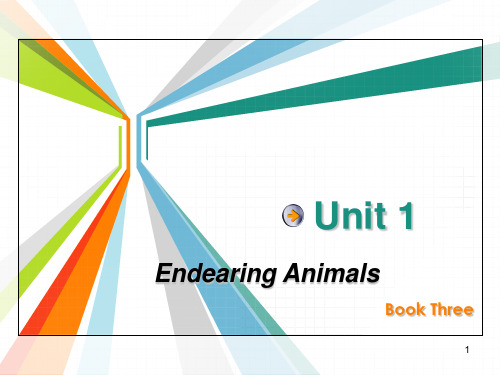 Unit 1 Endearing Animals(课堂PPT)