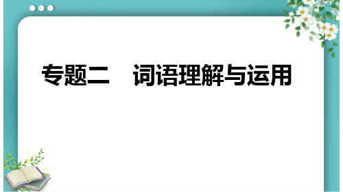 部编版八年级语文上册期末专题二 词语理解与运用