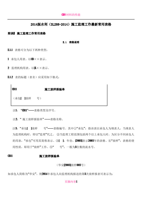 CB表格2014版水利