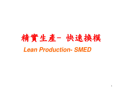 SMED快速换模.ppt