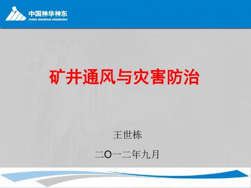 煤矿矿井通风与灾害防治